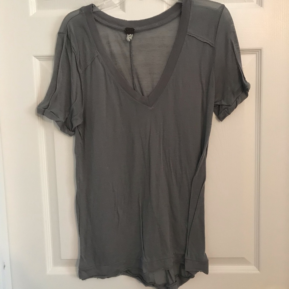 free people vneck tshirt